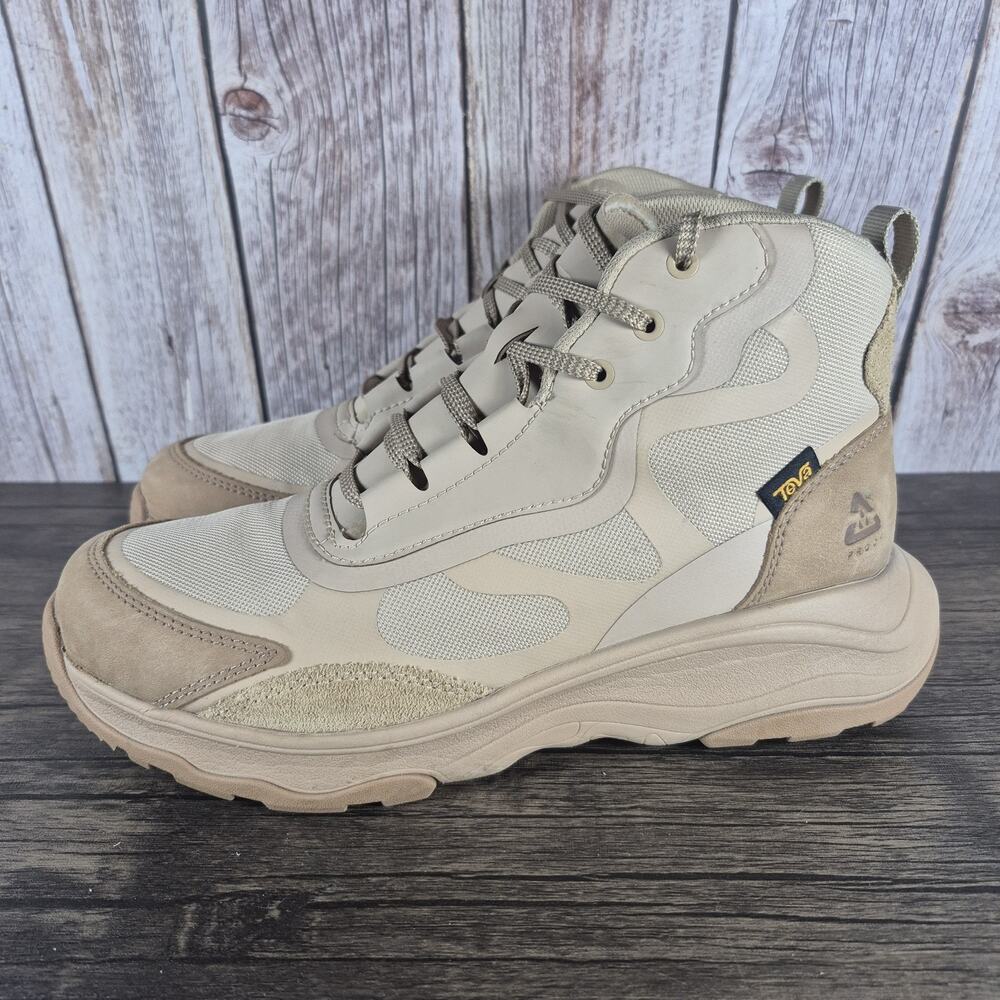 Teva Geotrecca RP Mid Waterproof Women's Sz 9 Hiking Boots Sesame Sand Dune Tan